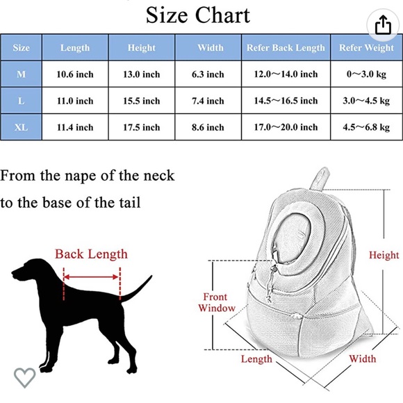 Pet carrier backpack size L in black - almost new!!! - Picture 6 of 7